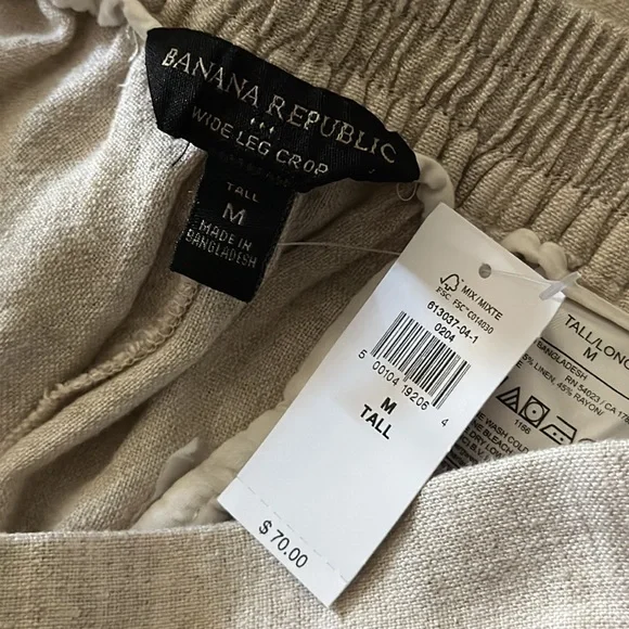 Banana Republic Linen wide leg crop - Picture 6 of 6
